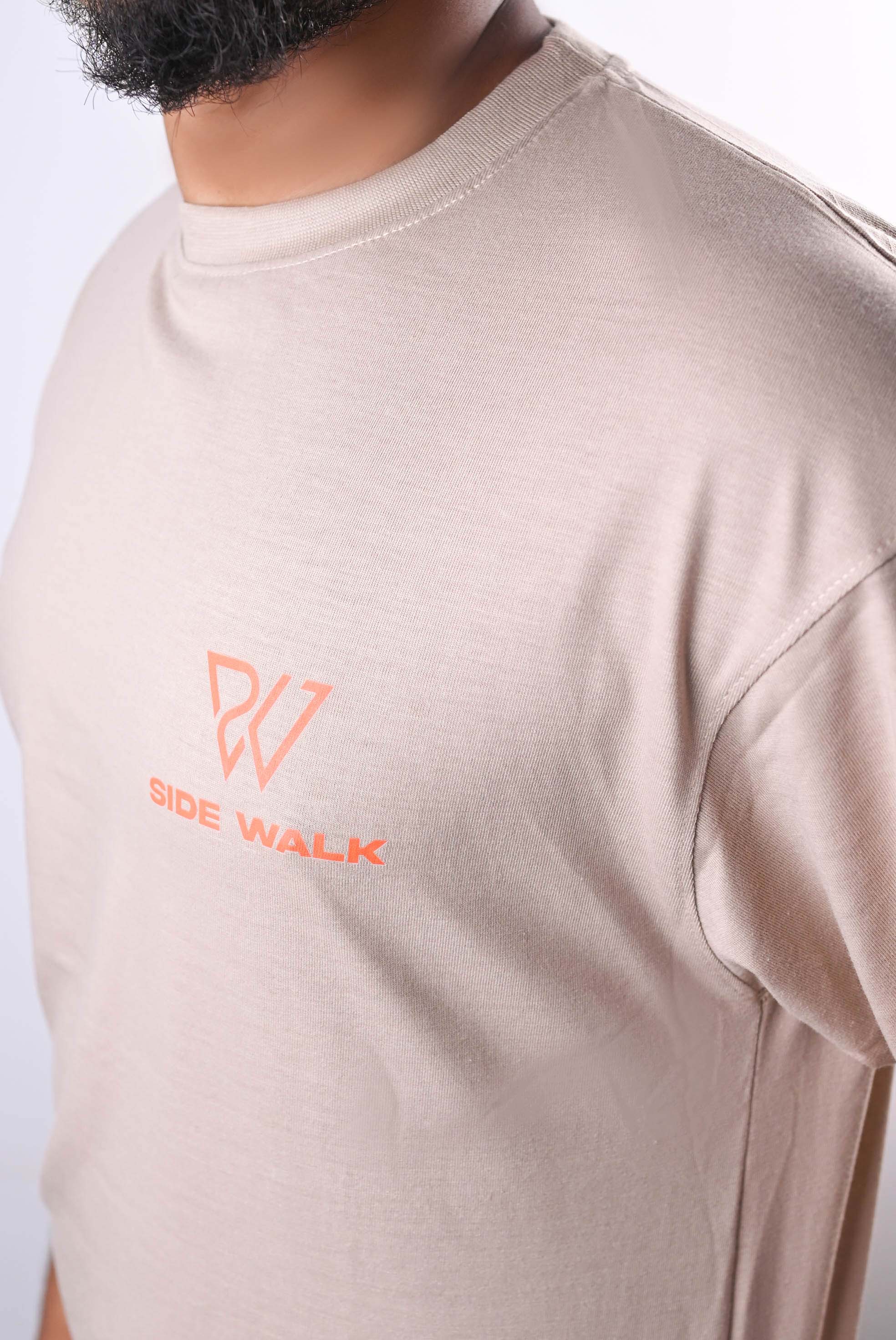 Beige Oversized T-Shirt | Heavyweight Streetwear