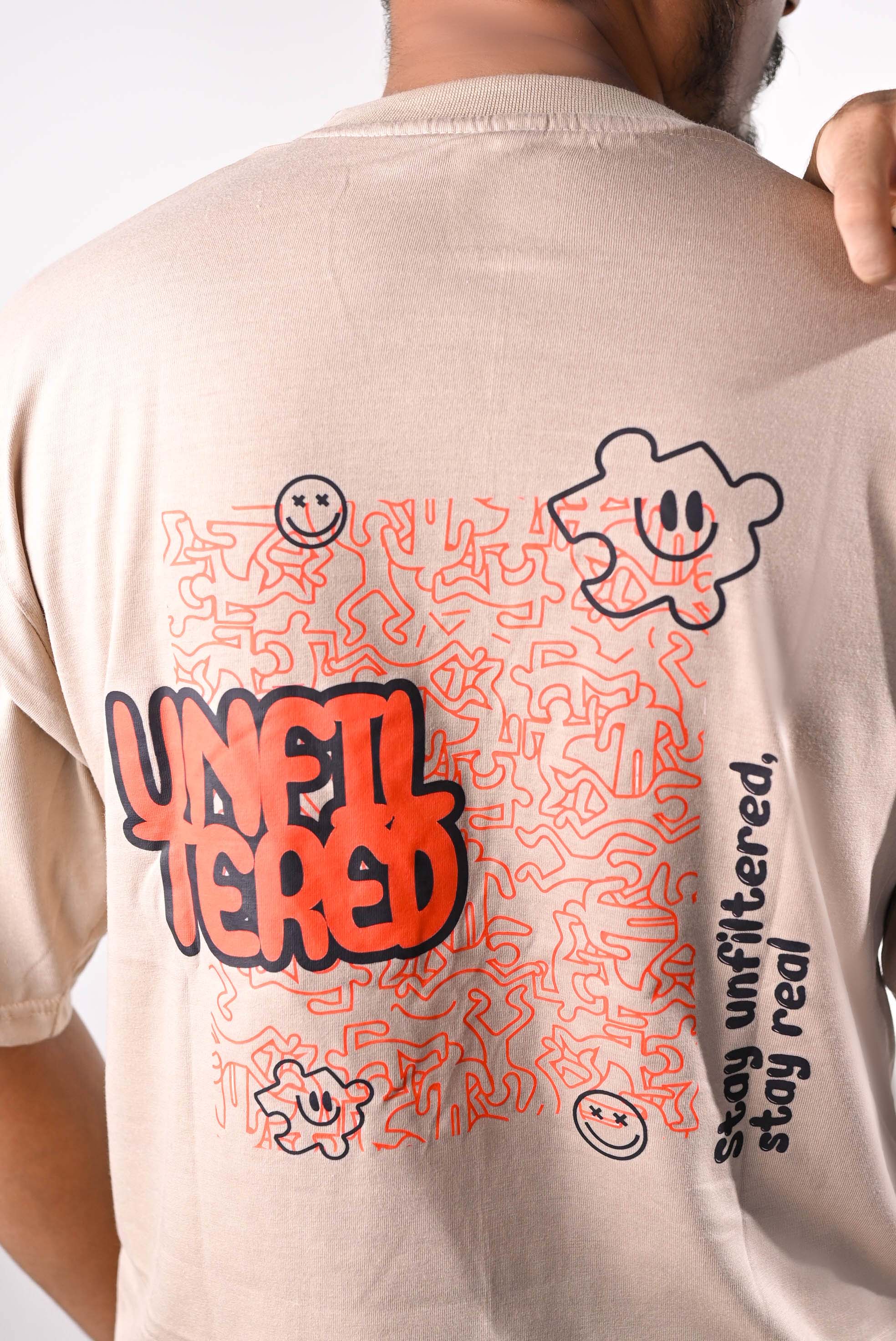 Beige Oversized T-Shirt | Heavyweight Streetwear