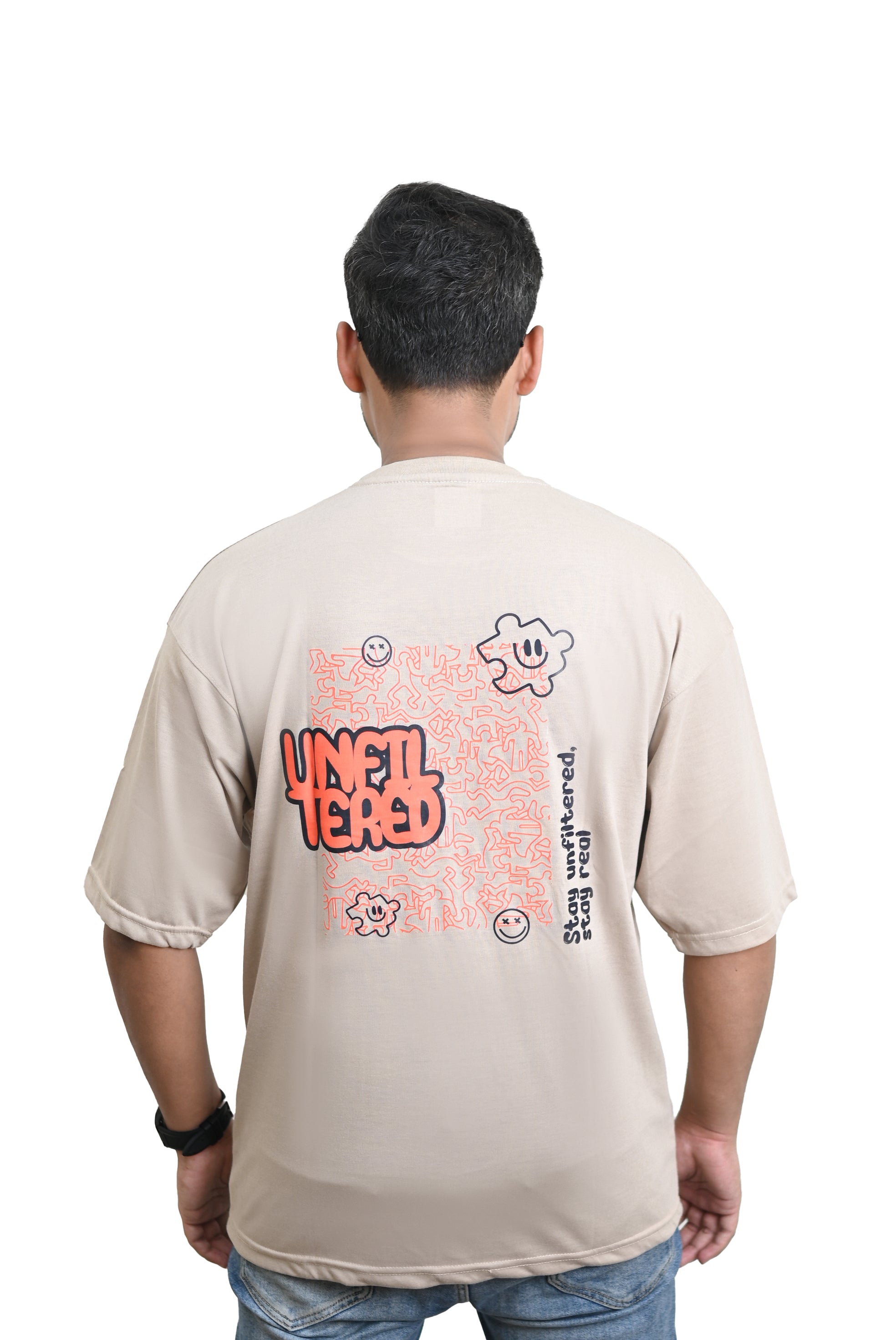 Beige Oversized T-Shirt | Heavyweight Streetwear